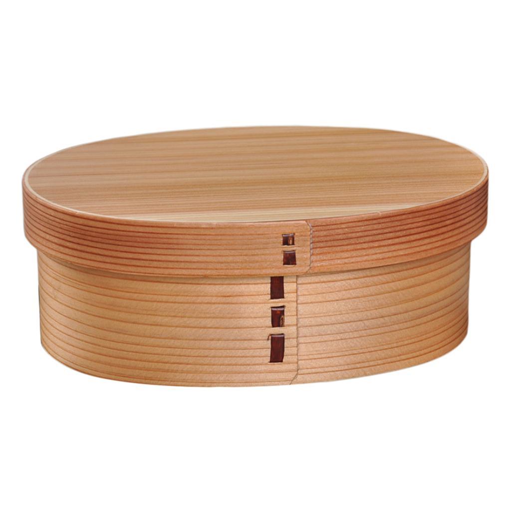 Wooden 1 Tier Lunch Box Bento Box Food Appetizer Container