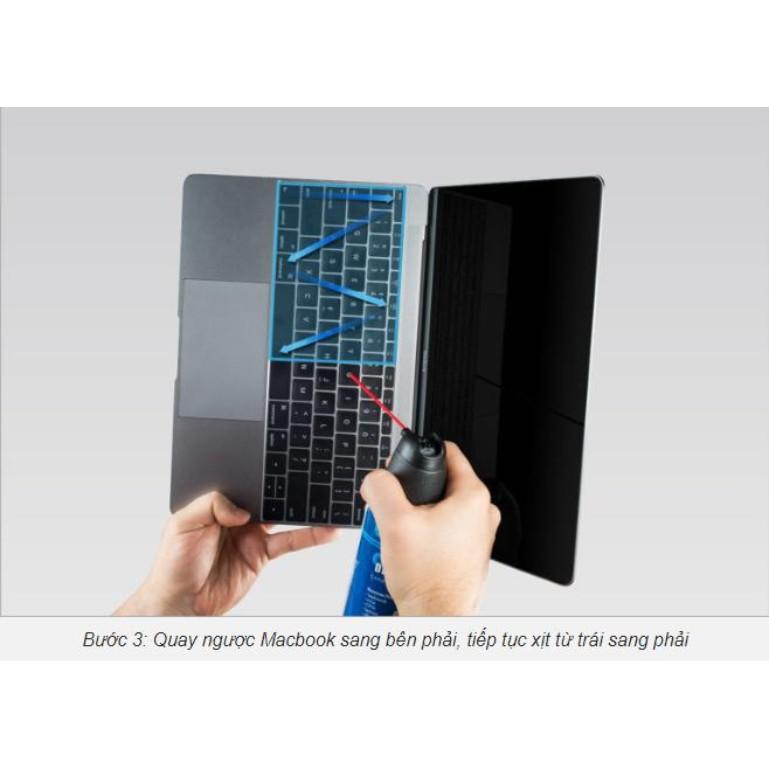 Bình xịt khí nén vệ sinh bàn phím cho Macbook Laptop