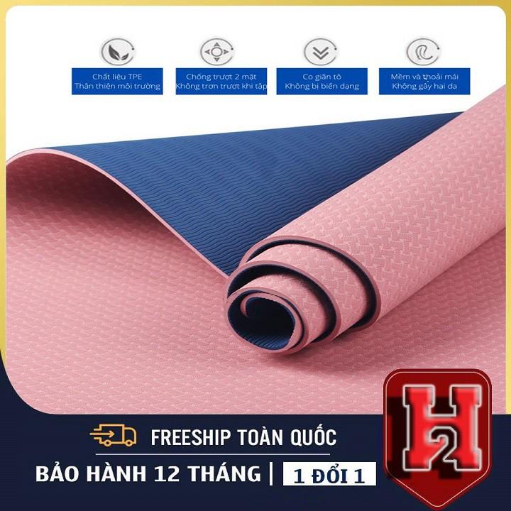 Thảm Tập Yoga 2 Lớp 6MM _Khách Được Chọn Màu