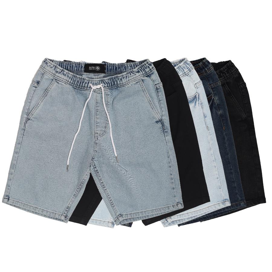 Quần Short Jean Sutu Lưng Thun Trẻ Trung Năng Động Mẫu Mã Đa Dạng Q2AHAS
