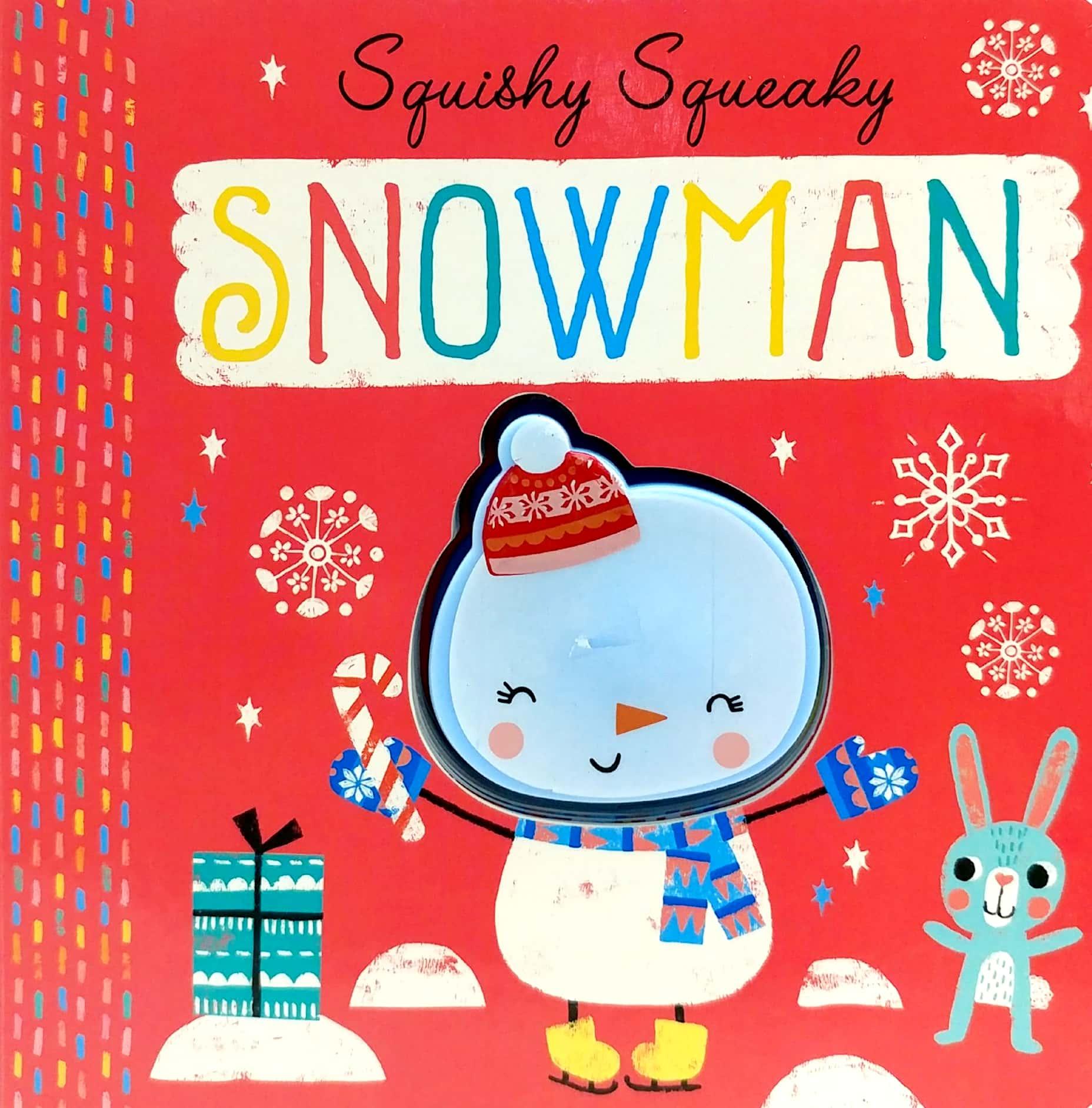 Xmas Silicon Squeaky Books - Snowman