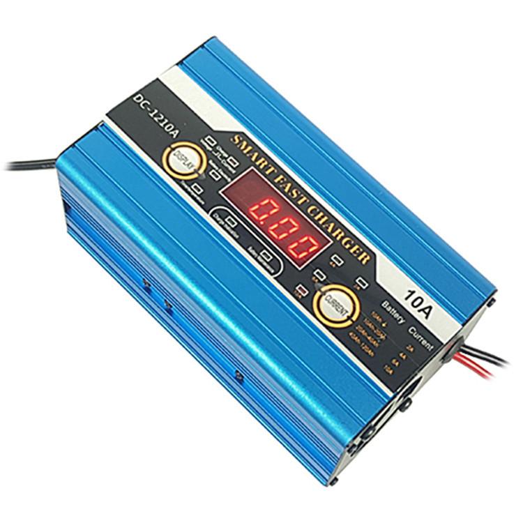 Phong cách mới nhất Bộ sạc Cadip 12V10A xe điện xe axít chì ắc quy sạc dây đai thông minh hiển thị