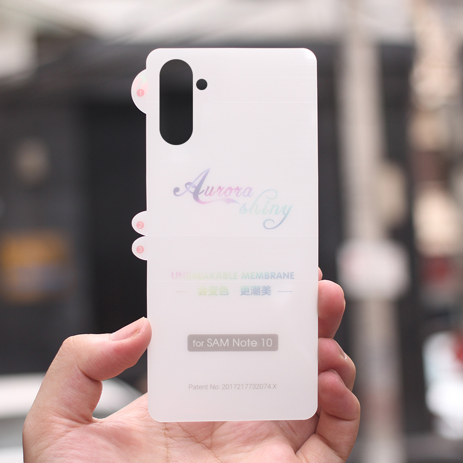 Miếng Dán Mặt Lưng PPF Dành Cho Samsung Note 10/ Note 10 PLUS Cầu Vồng Không Full Viền- Hàng Chính Hãng