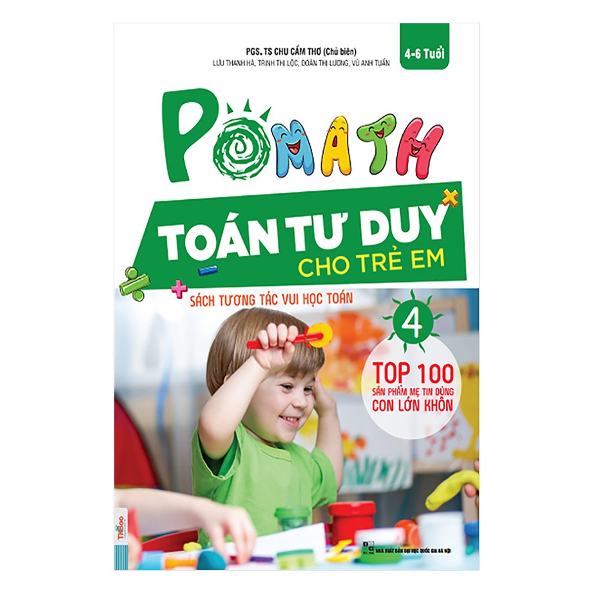 Combo 3 Cuốn Pomath Toán Tư Duy Cho Trẻ Em (Tập 4,5,6) (Tặng kèm iring siêu dễ thương s2)