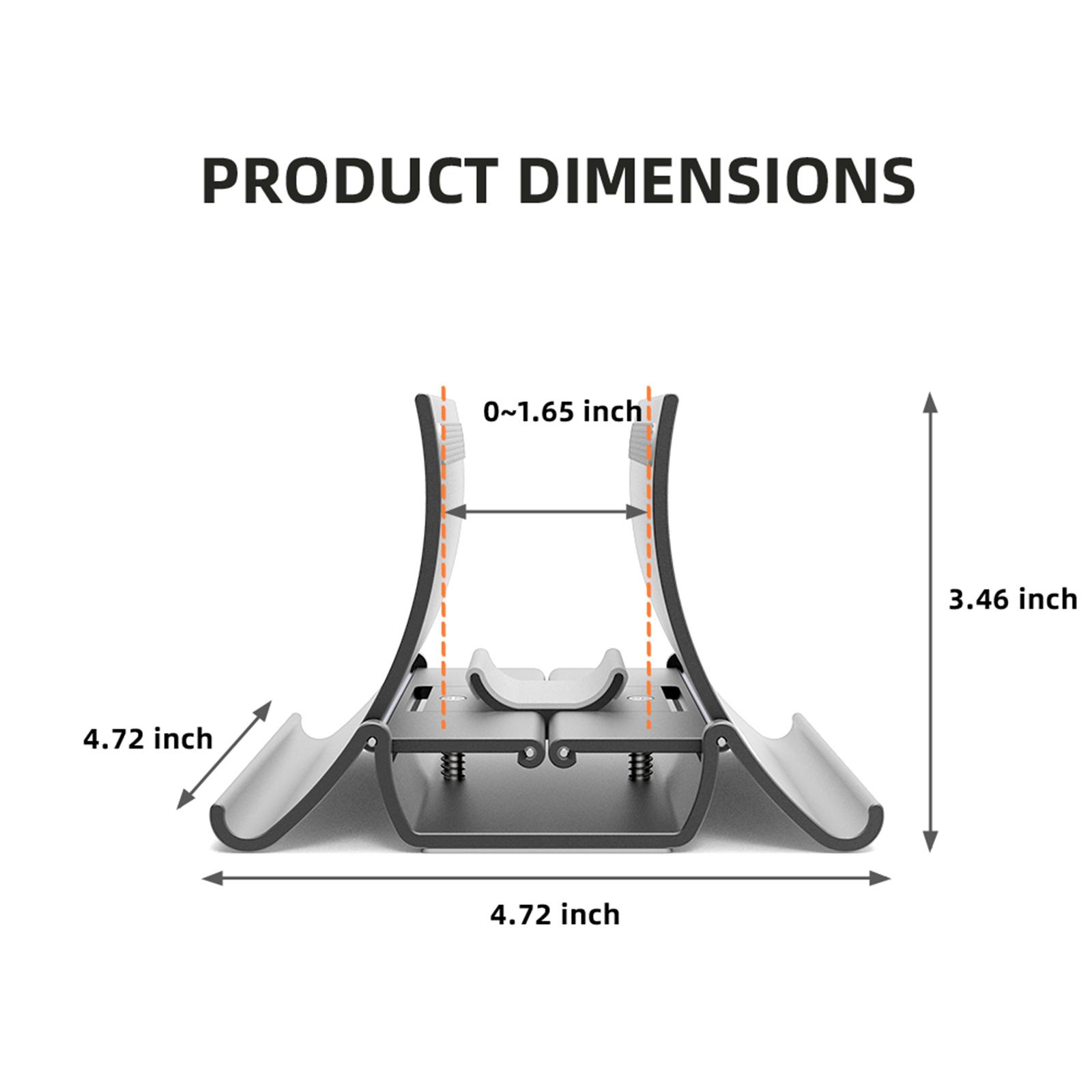 Vertical Laptop Stand Holder Desk Anti-slip Gravity Tablet & Phone Holder Space-Saving Desk Organizer Notebook Stand