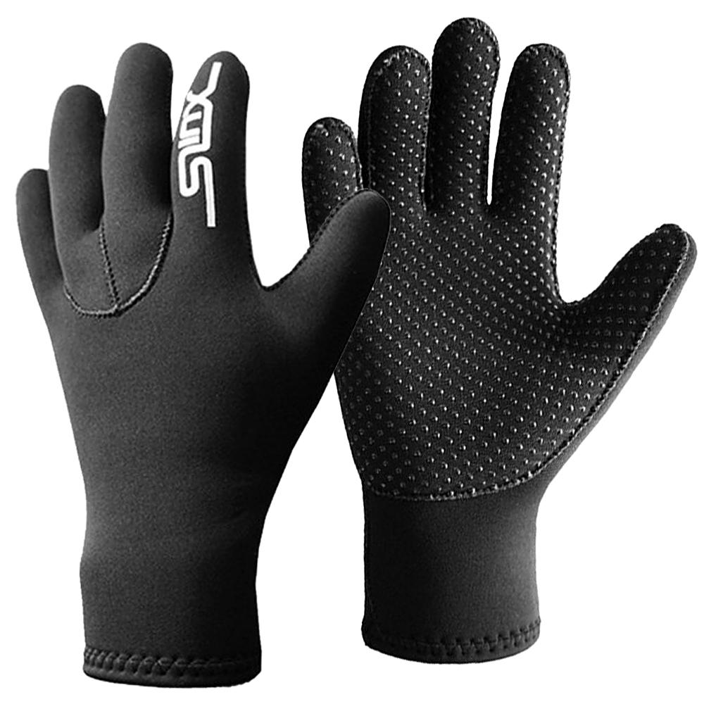 Đôi găng tay lặn chống trượt bằng vải cao su tổng hợp và nylon cao cấp 3mm, vừa vặn linh hoạt và thoải mái
