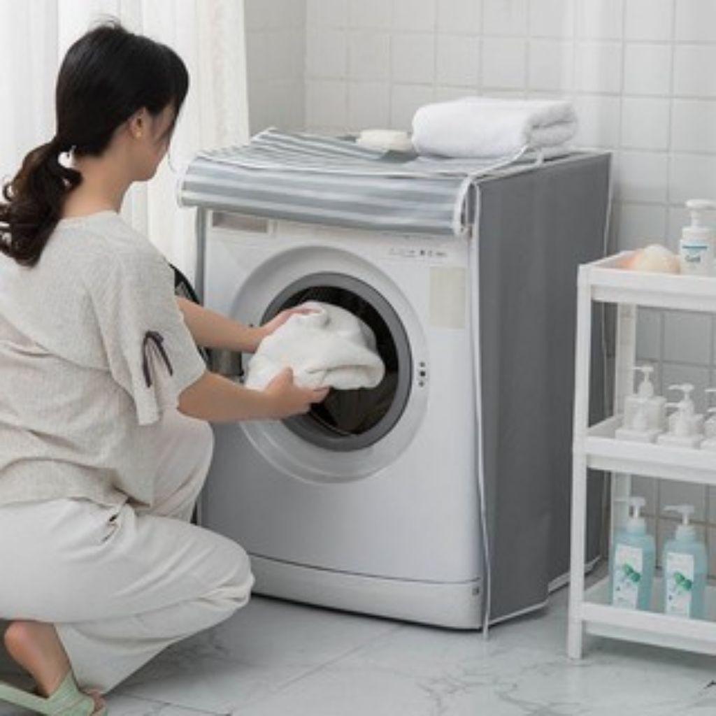 Bọc Máy Giặt, Áo Trùm Máy Giặt Chống Thấm Nước Size Lớn Cao Cấp - Bọc trùm máy giặt nilong cửa ngang