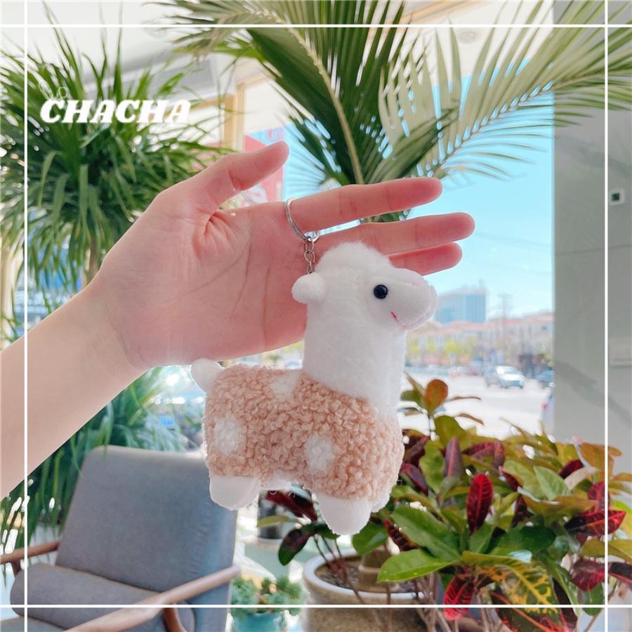 Móc khóa hình Lạc đà Alpaca nhồi bông cute treo balo túi xách siêu dễ thương Chacha Sweet