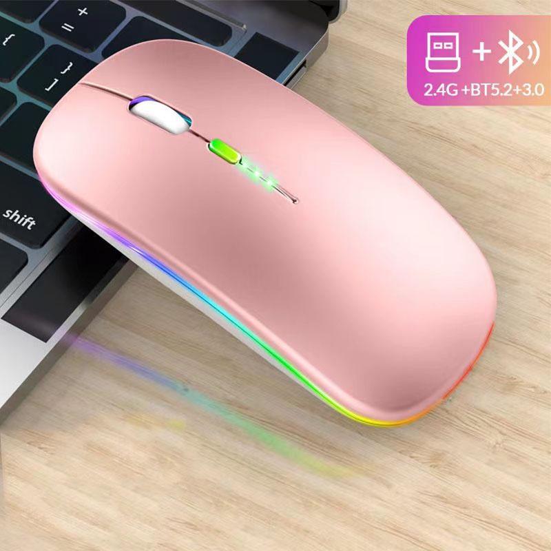 Chuột Không Dây Kết Nối Bluetooth, Phù Hợp Cho Máy Tính, Máy Tính Bảng, Laptop, Thiết Kế Nhỏ Gọn, Dễ Dàng Mang Theo