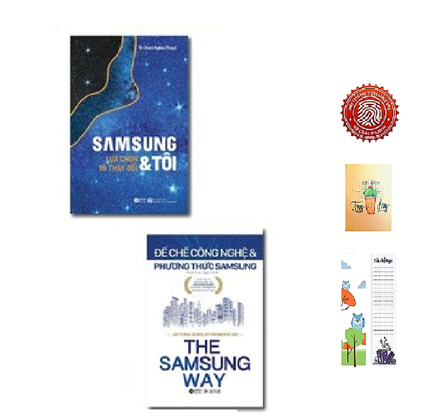 Combo 2 Cuốn: Samsung Và Tôi - Đế Chế Công Nghệ Và Phương Thức Samsung (Tặng kèm sổ tay xương rồng + BOOKMARK Cú mèo)
