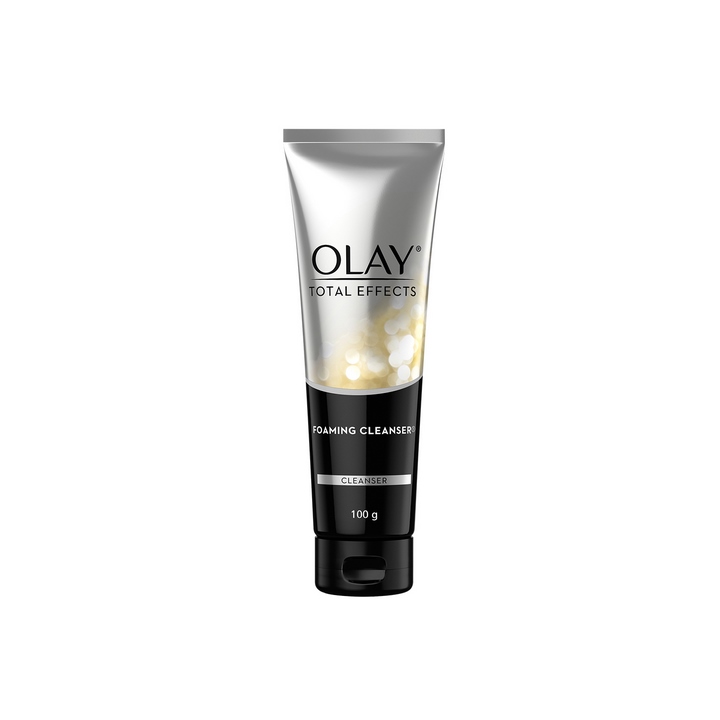 Sữa Rửa Mặt Tạo Bọt Olay Total Effects (100g) (Gift tặng Bông tẩy trang Silcot premium hộp 10 miếng)