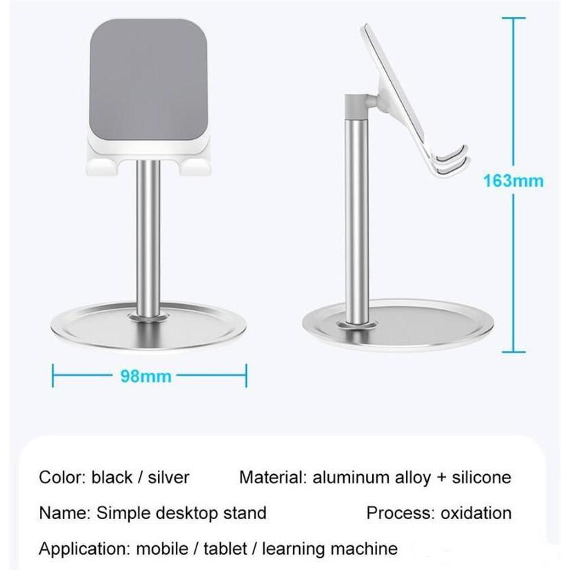 Giá Đỡ Điện Thoai & Máy Tính Bảng Đế Tròn Xoay 360 Độ Nhiều Màu
