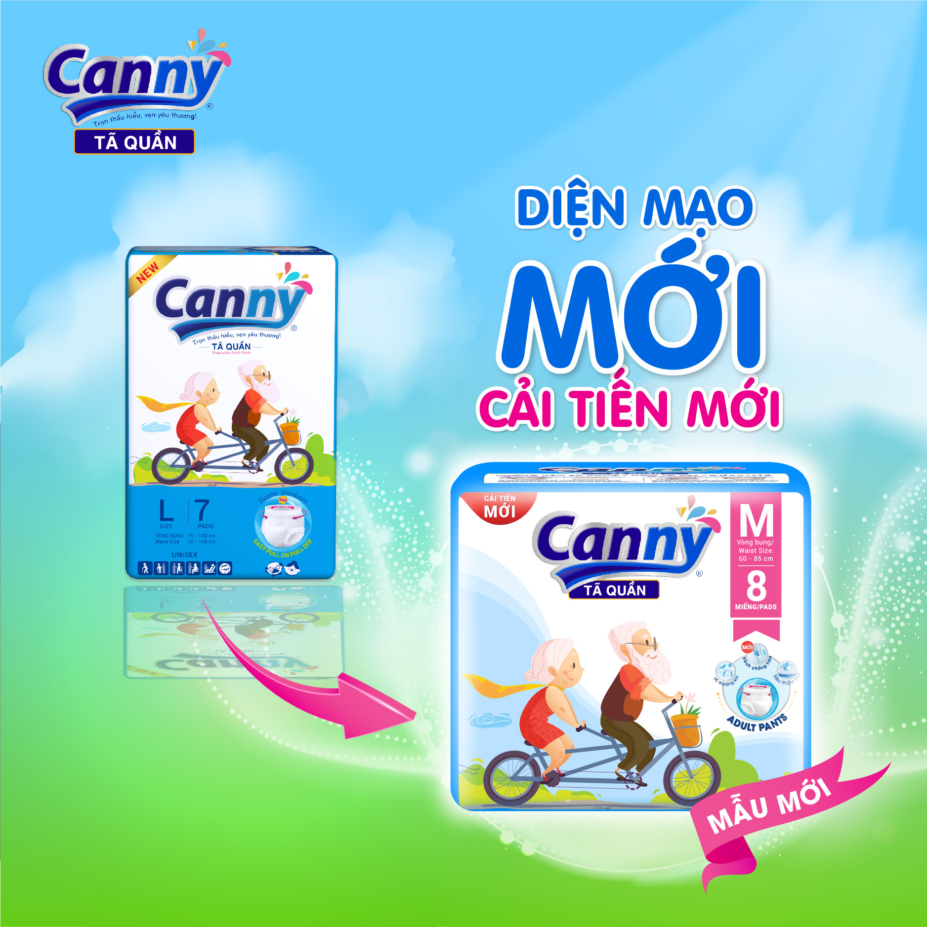 Tã Quần Người Lớn Canny Siêu Thấm L7 (7 miếng)