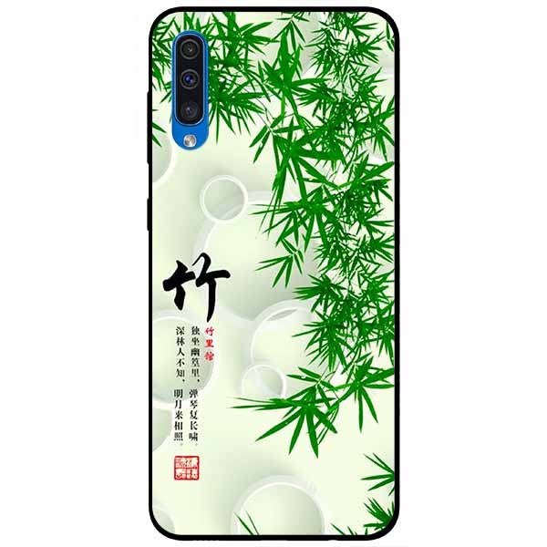 Ốp lưng dành cho Samsung A30s mẫu Thư Pháp Lá Tre