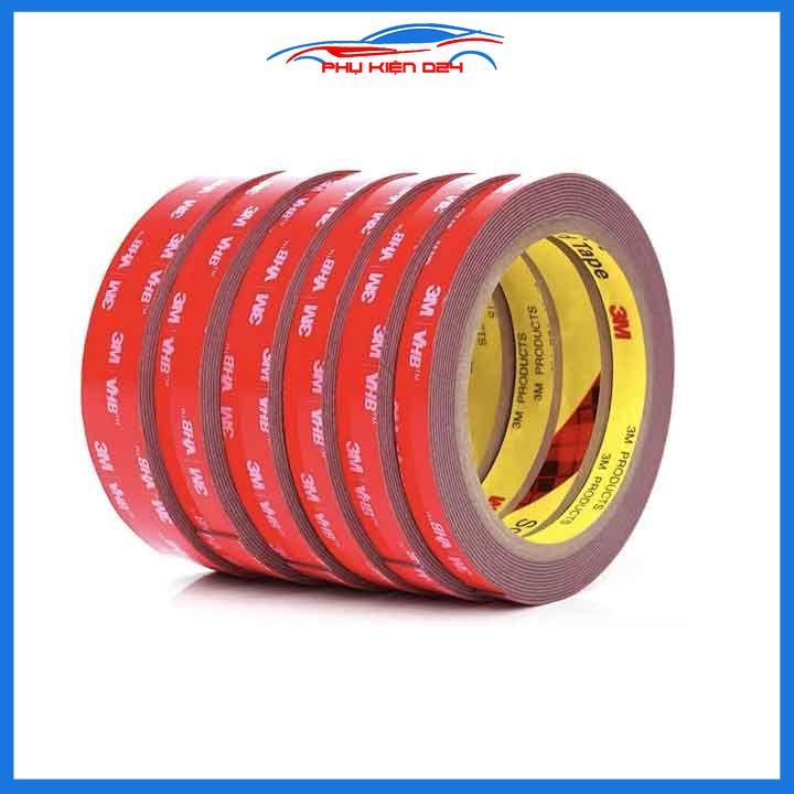 Băng dính 2 mặt nâu chịu lực chịu nhiệt cuộn 3 mét đủ kích thước