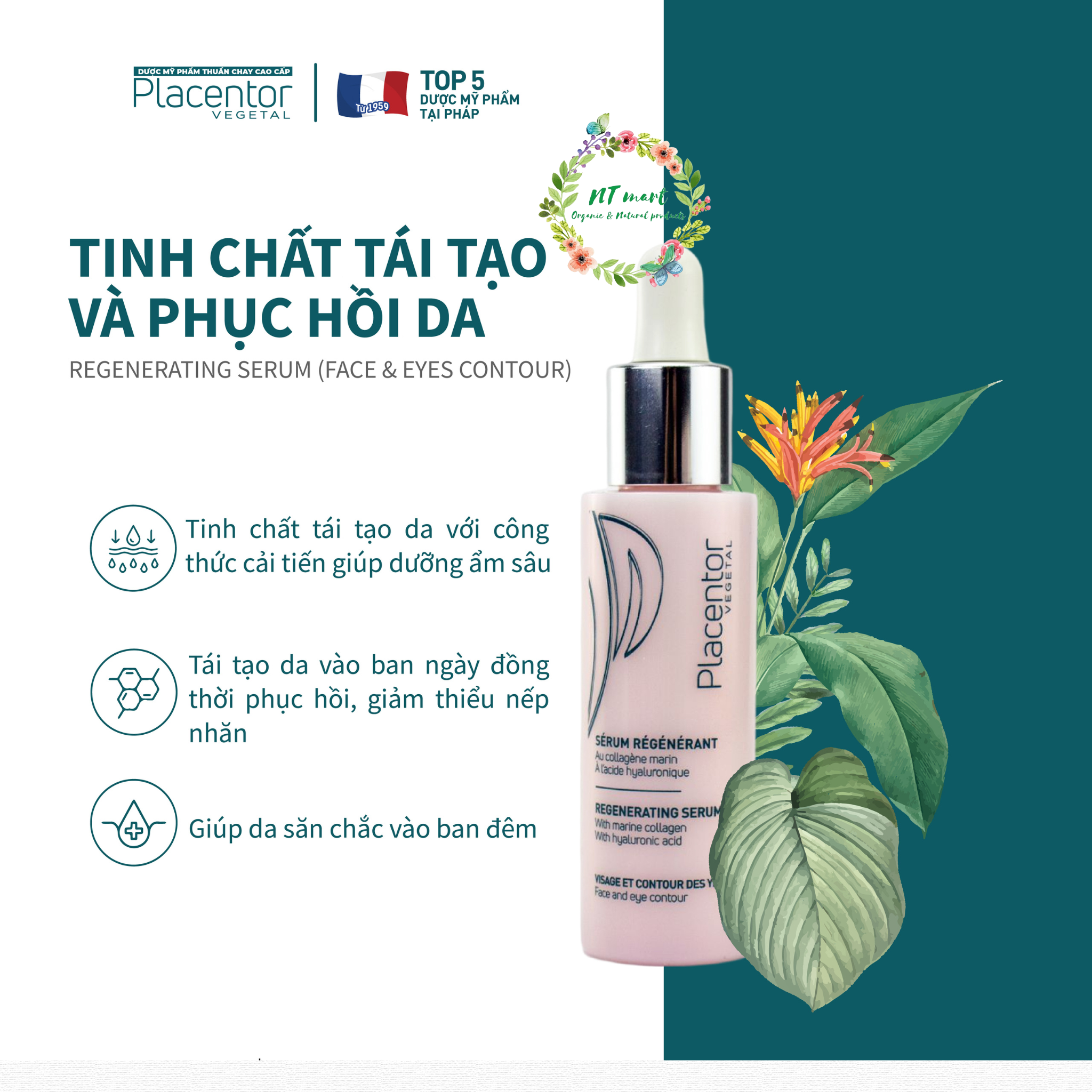 [THUẦN CHAY] TINH CHẤT TÁI TẠO VÀ PHỤC HỒI DA PLACENTOR