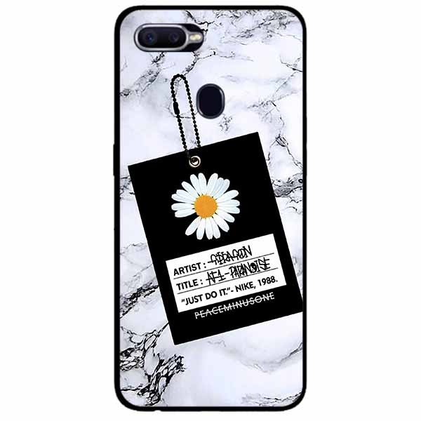 Ốp lưng in cho Oppo A7/ A5s Mẫu Cúc Nền Đá