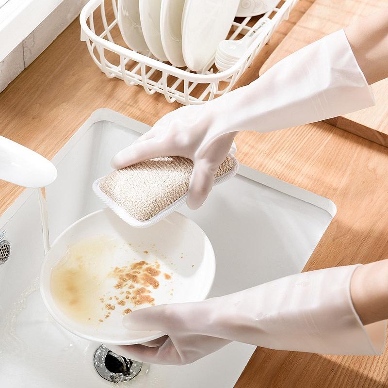 Găng Tay Cao Su Siêu Dai, Siêu Bền Loại Dài Chống Thấm Nước Trong Suốt