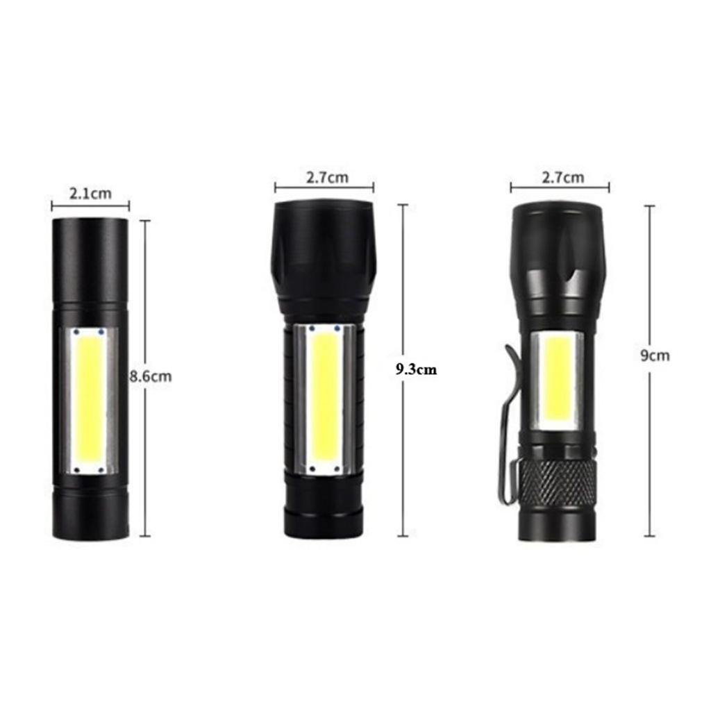 Rechargeable COB LED Slim Work Light Bright Flashlight Camping Outdoor Mini Lamp
