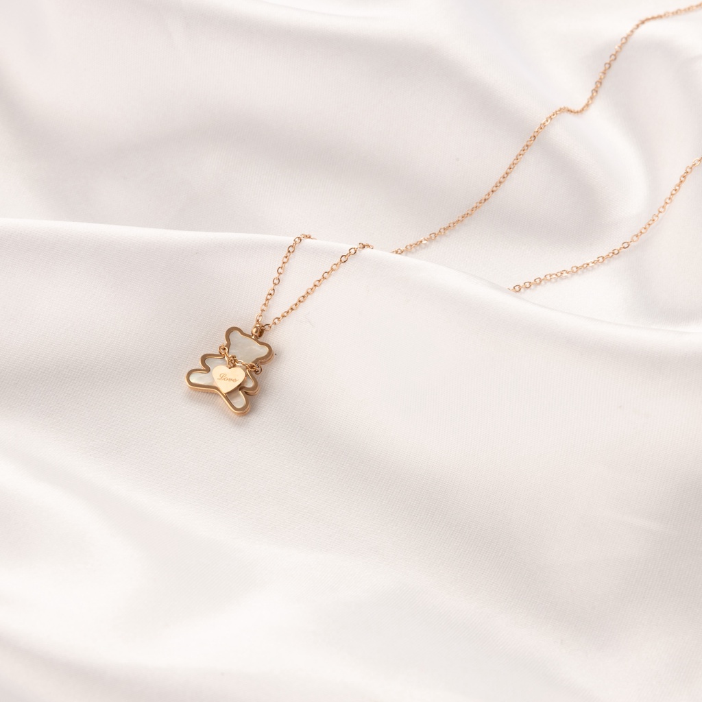 Dây chuyền CDE Teddy in love Necklace Rose Gold CDE6002