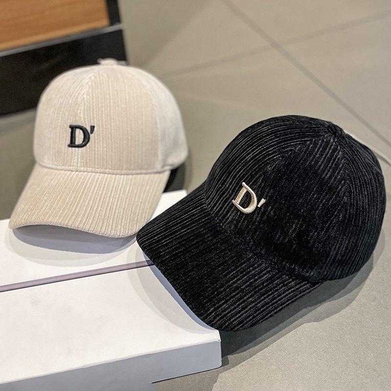 Mũ Lưỡi Trai Nón Kết Nhung Kaki Cao Cấp Thêu Chữ D 411 Phong Cách Ulzzang Form Unisex Nam Nữ