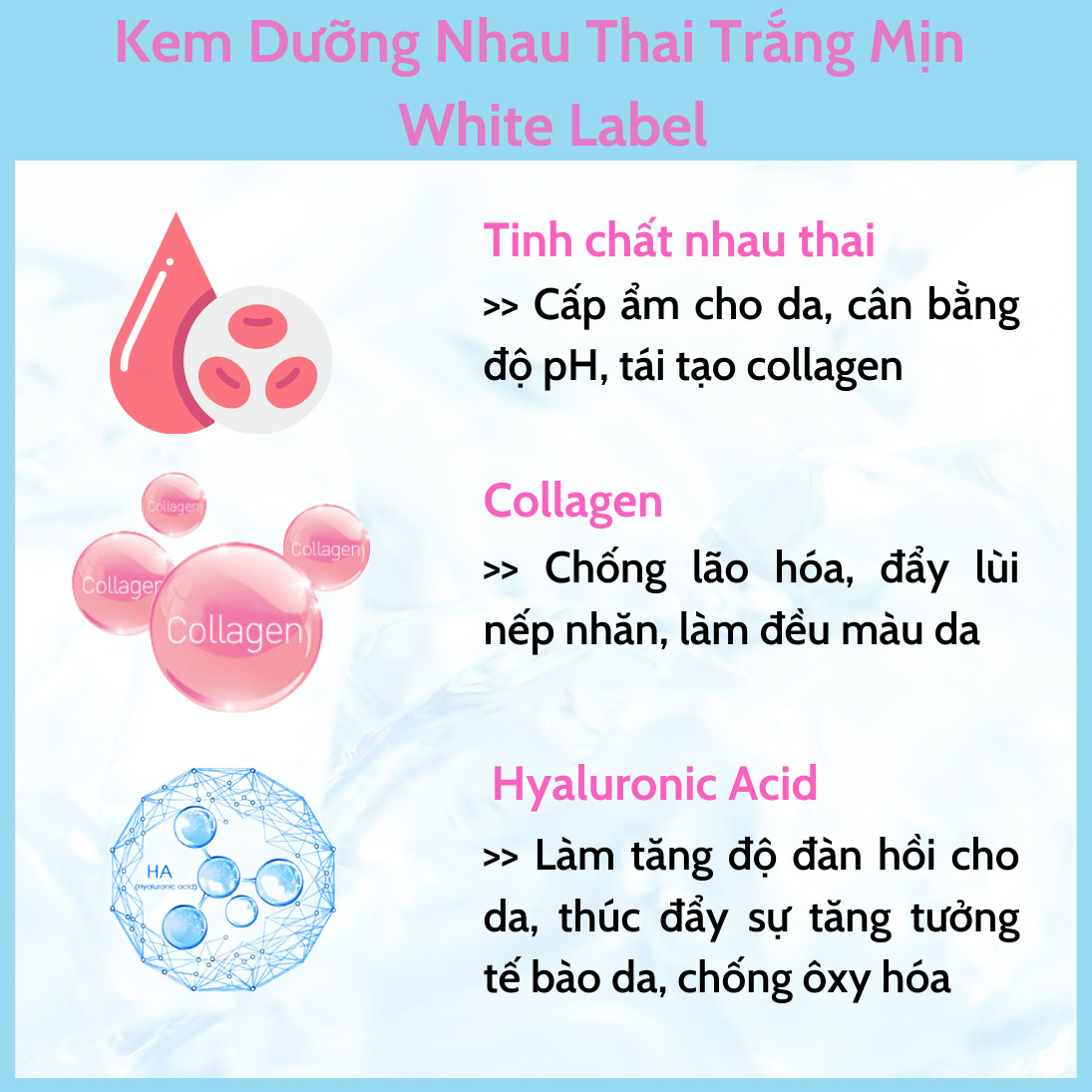 [MỸ PHẨM NHẬT BẢN] Kem Dưỡng Trắng Da Nhật Bản MICCOSMO White Label 60g, Chiết Xuất Nhau Thai, Dưỡng Trắng, Mờ Thâm Nám, Trẻ Hóa Da, Không Bết Dính (WL03)