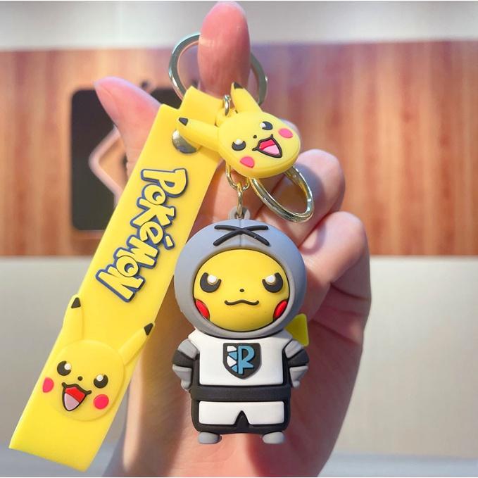Móc khóa Pikachu ninja dễ thương PVC loại xịn đẹp