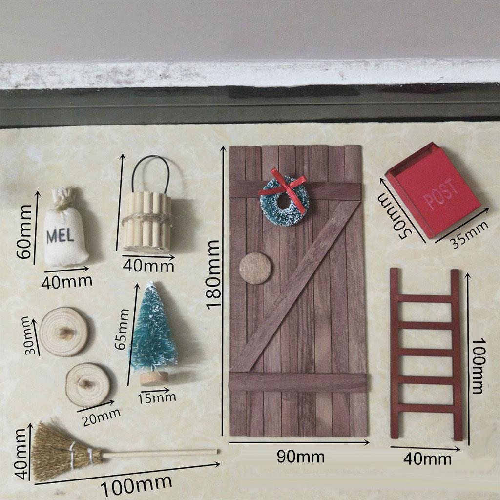 9 Pieces Miniature 1/12 Dollhouse Furniture Set Toy Children Gifts