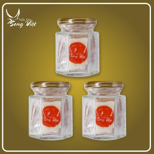 Yến Sào Song Việt - Combo Hộp giấy 3 hũ yến khô