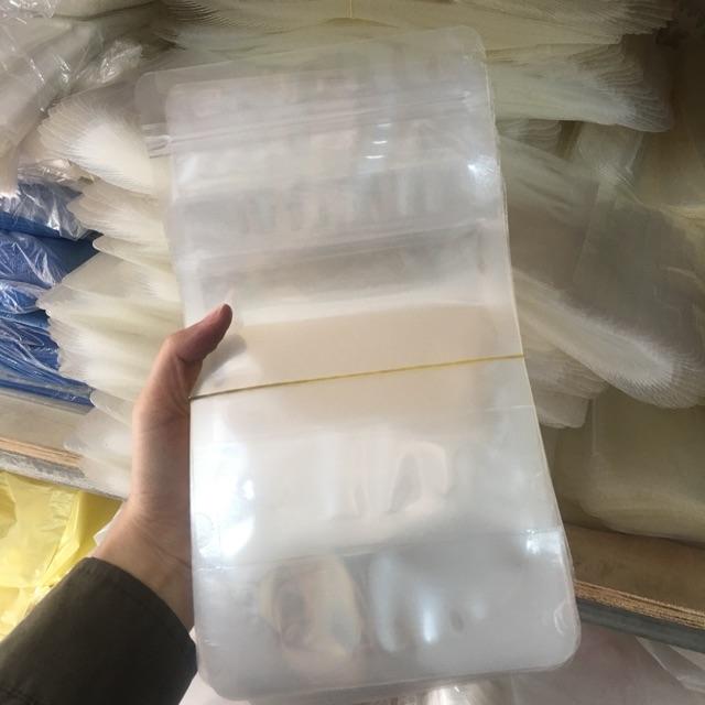 1kg túi zip 2 mặt trong đáy đứng loại đựng 1kg bột