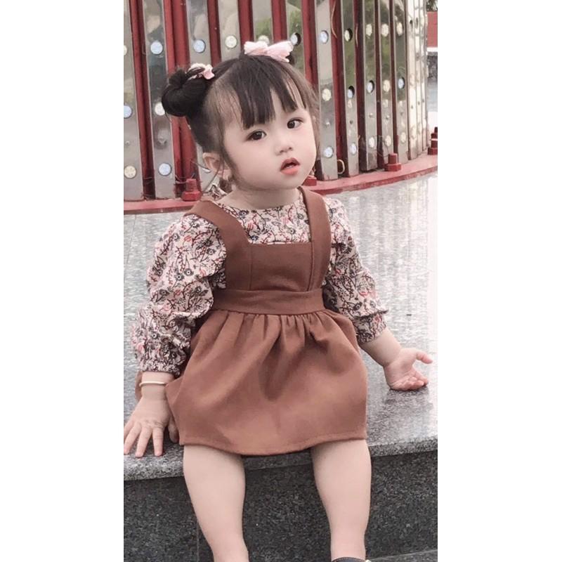Váy bé gái NHƯ Ý HOUSE’S- Đầm trẻ em -Hàng Thiết Kế VNXK- YẾM NÂU ĐẤT