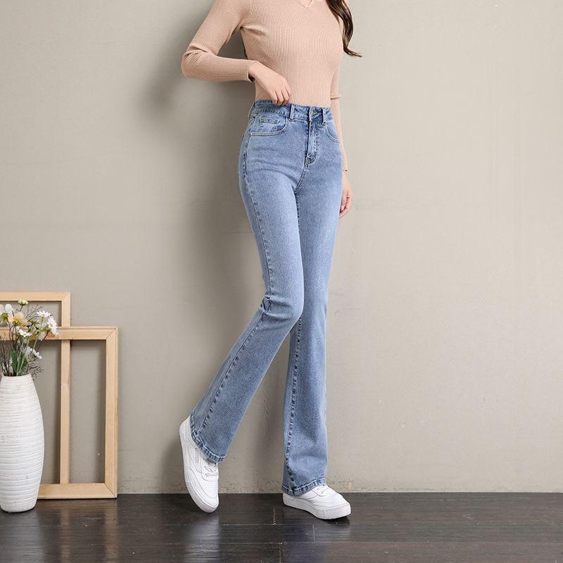 Quần jeans nữ ống thời trang siêu co giãn