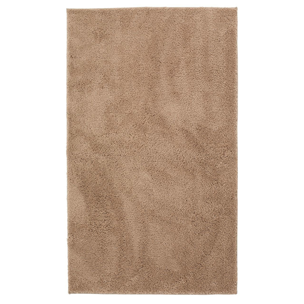 Thảm phòng tắm JYSK Karlstad polyester màu be 70x120cm