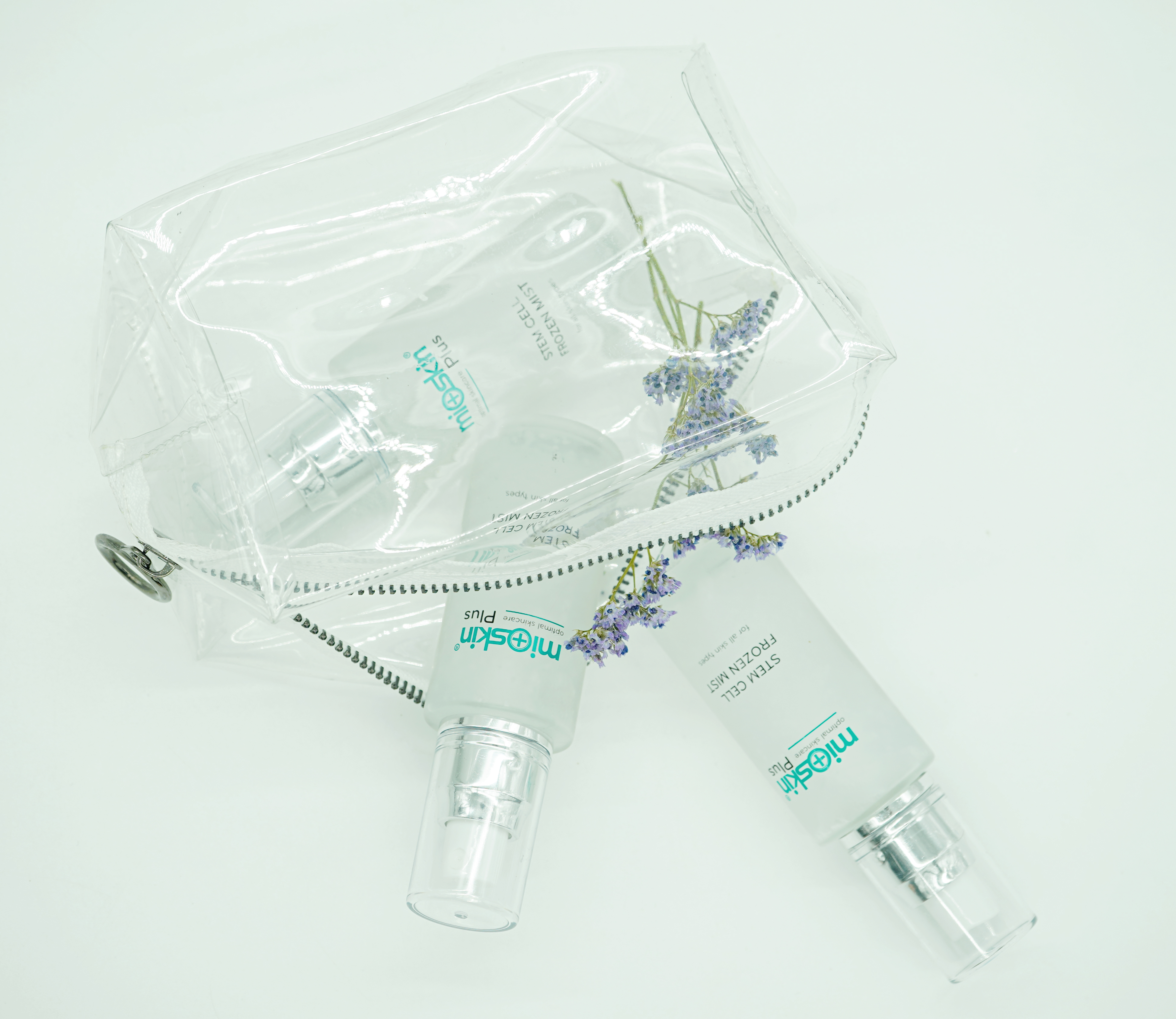 Combo 3 Chai Mioskin Plus - Xịt dưỡng tế bào gốc Hàn Quốc chai nhỏ gọn 50ml, Tặng Kèm Miếng Rửa Mặt Cực Sạch