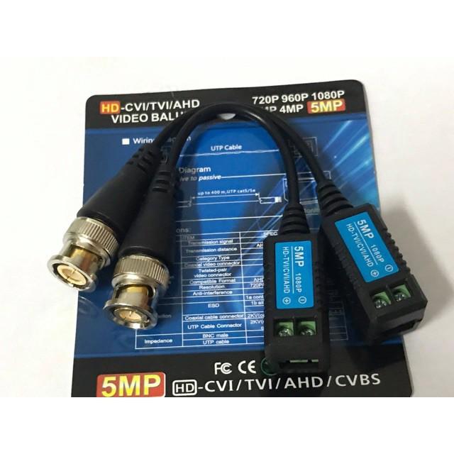 Bộ chuyển đổi video balun cho camera AHD/CVI/TVI/Analog 1080P BL-206