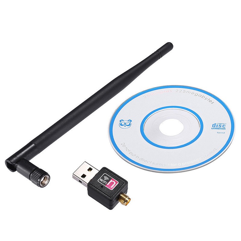 USB Thu Sóng Wifi 802.11n Cho Máy Tính Có Anten Dài Bắt Sóng Cực Tốt - JL