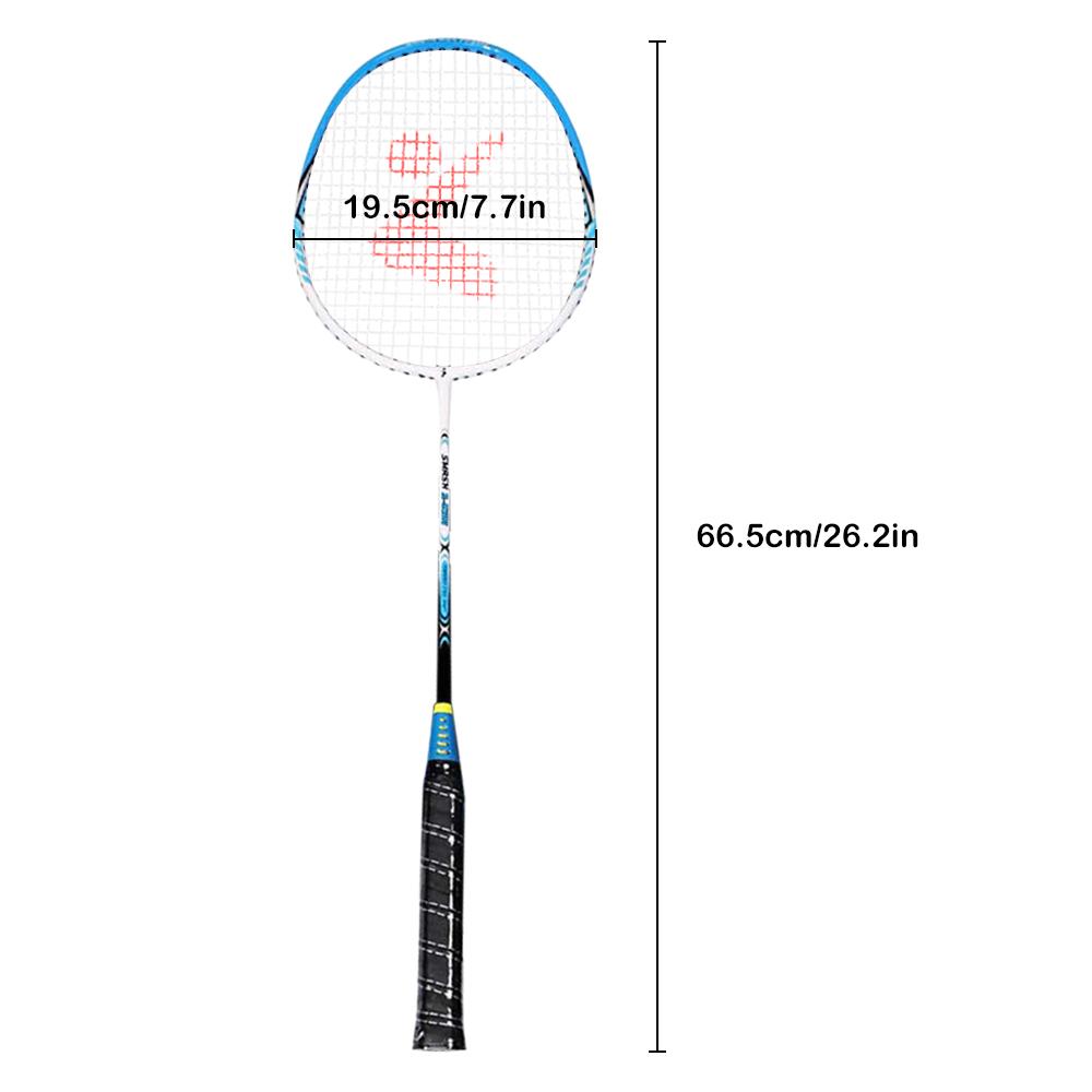 Hình ảnh Bộ 2 vợt cầu lông có túi đựng khung nhôm chắc chắn tay cầm êm ái