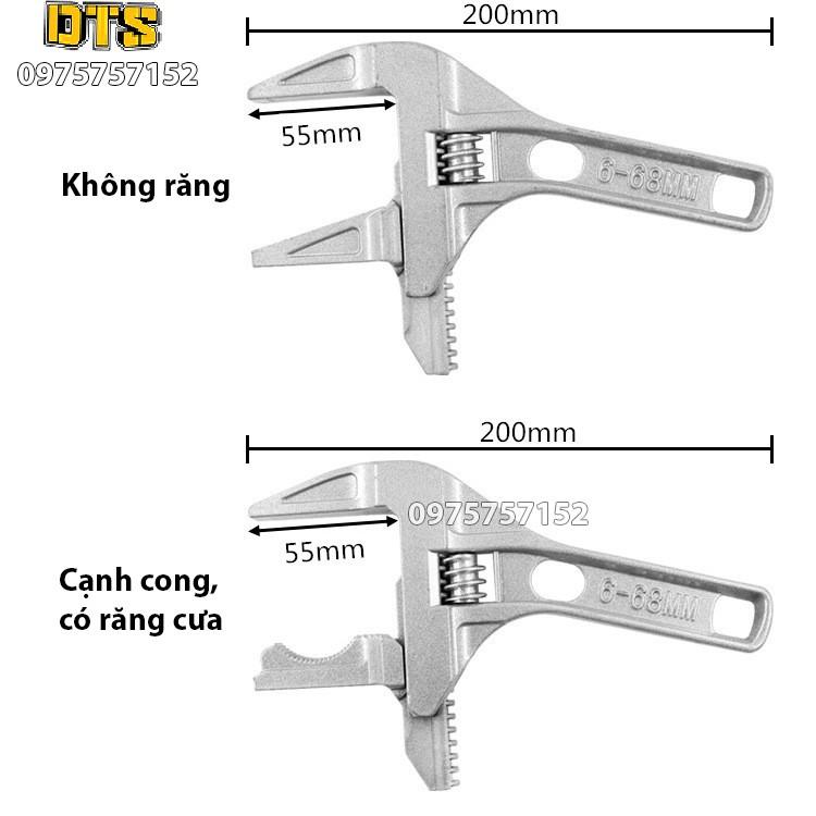 Mỏ lết vặn mở ống nước, bồn nước nhà vệ sinh, mỏ lết đa năng sửa chữa nhà tắm từ 6-68mm