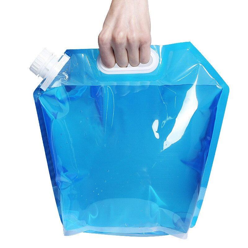 5L/10L Outdoor Camping Water Bags Foldable Folding Collapsible Drinking Camp Cooking Water Container Bag Carrier Car Water Tank