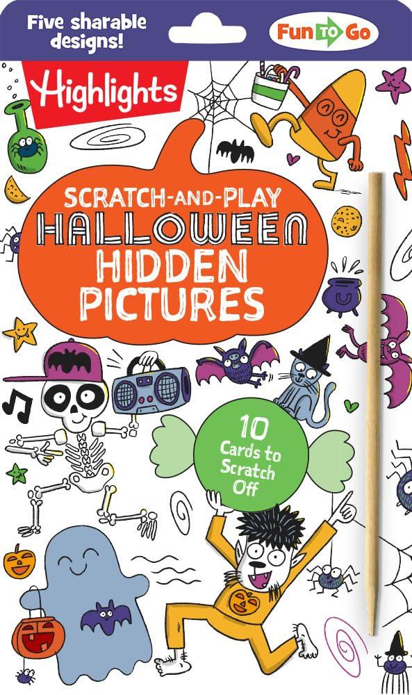 Sách ngoại văn: Scratch-And-Play Halloween Hidden Pictures