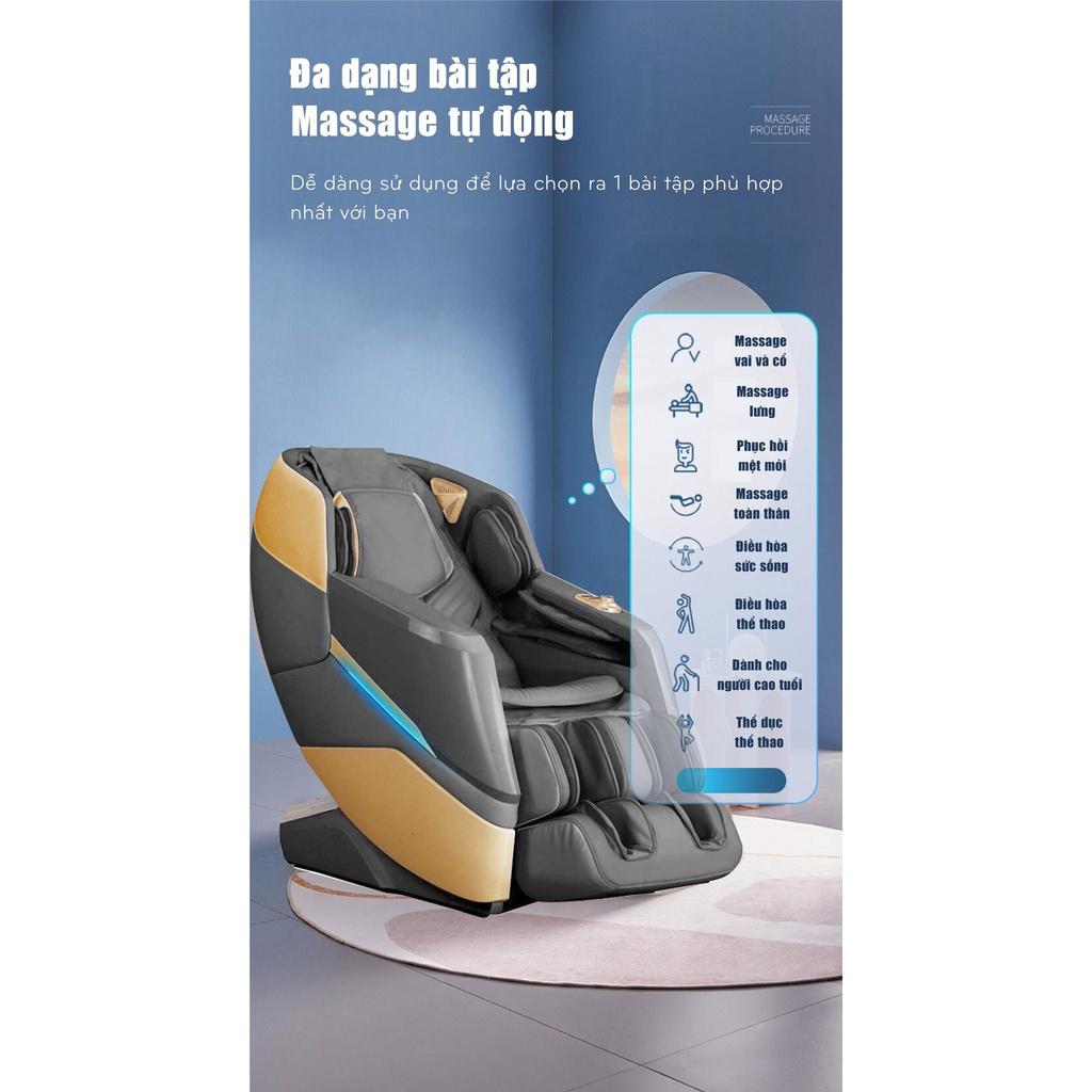 Máy massage Toàn Thân Okinawa OS 855 Massage công nghệ 5D, bi di chuyển, điều khiển giọng nói và kéo giãn đỉnh cao