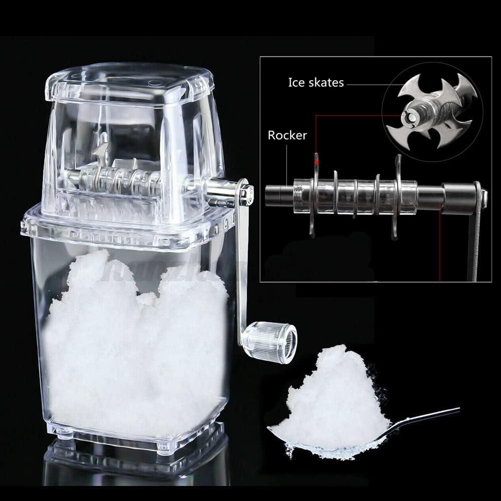 Máy Nghiền Đá Thủ Công, Máy Nghiền Đá Có Lưỡi Dao Bằng Thép Không Gỉ, Máy Làm Đá Bào Di Động, Dễ Sử Dụng, Nghiền Đá Nhanh Cho Cocktail Và Sinh Tố