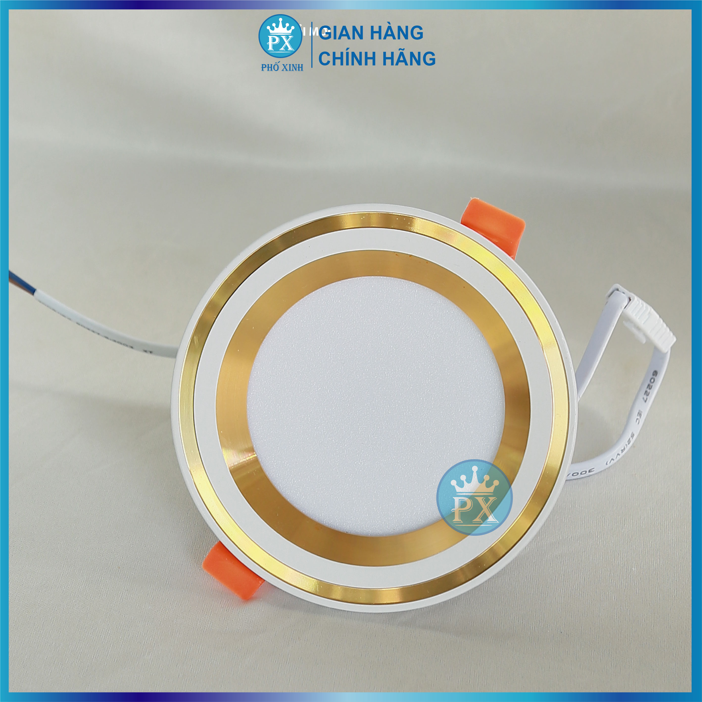 Đèn âm trần 3 chế độ sáng 7w, đèn lon cao cấp sang trọng, lỗ khoét 90mm