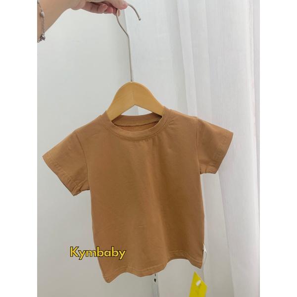 Áo thun basic đơn màu dễ thương cho bé A606