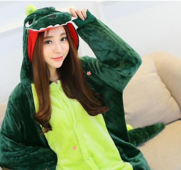 Bộ đồ liền thân hình thú Cá Sấu xanh