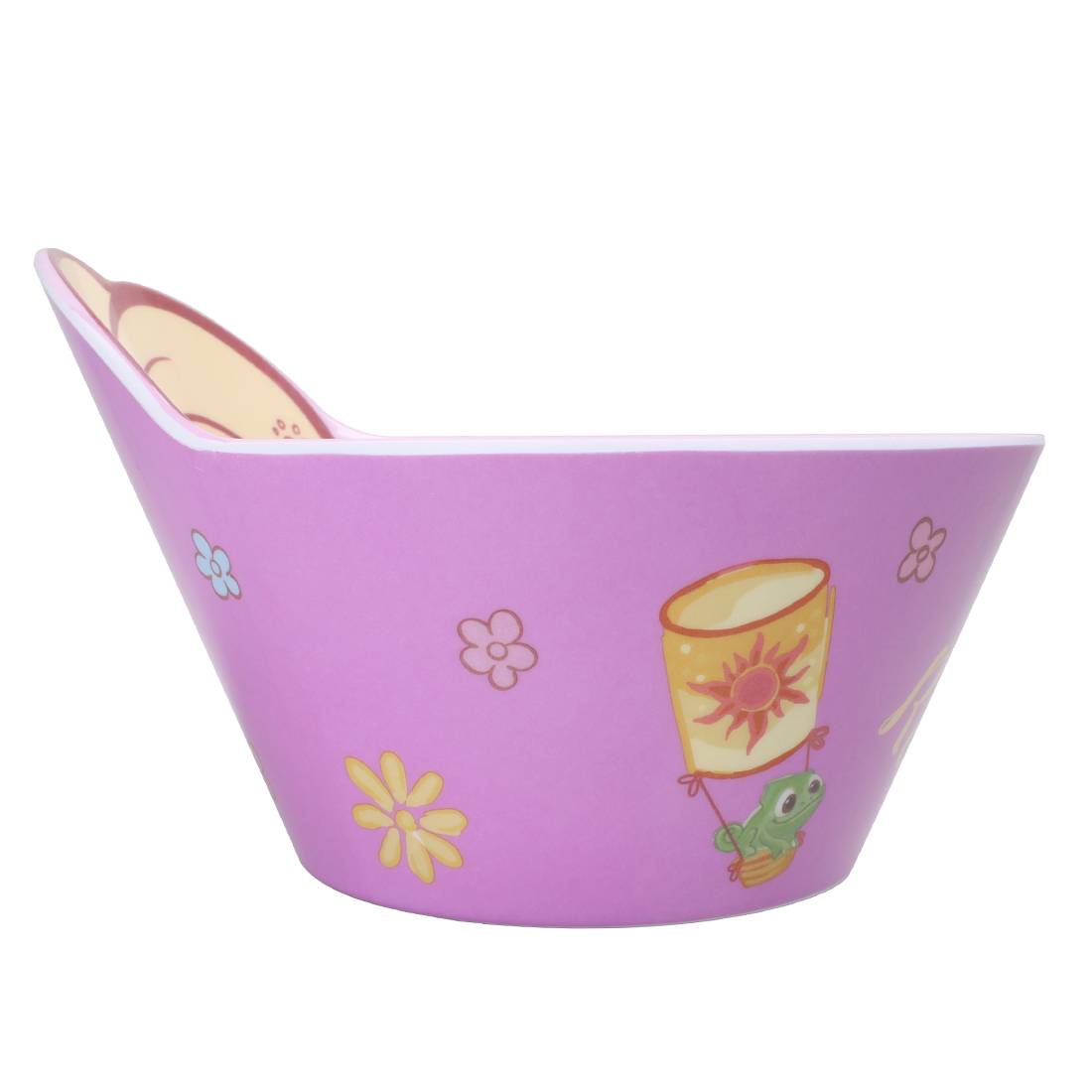 Chén tô ăn dặm melamine Disney hình công chúa tóc dài Rapunzel 3D cho bé gái