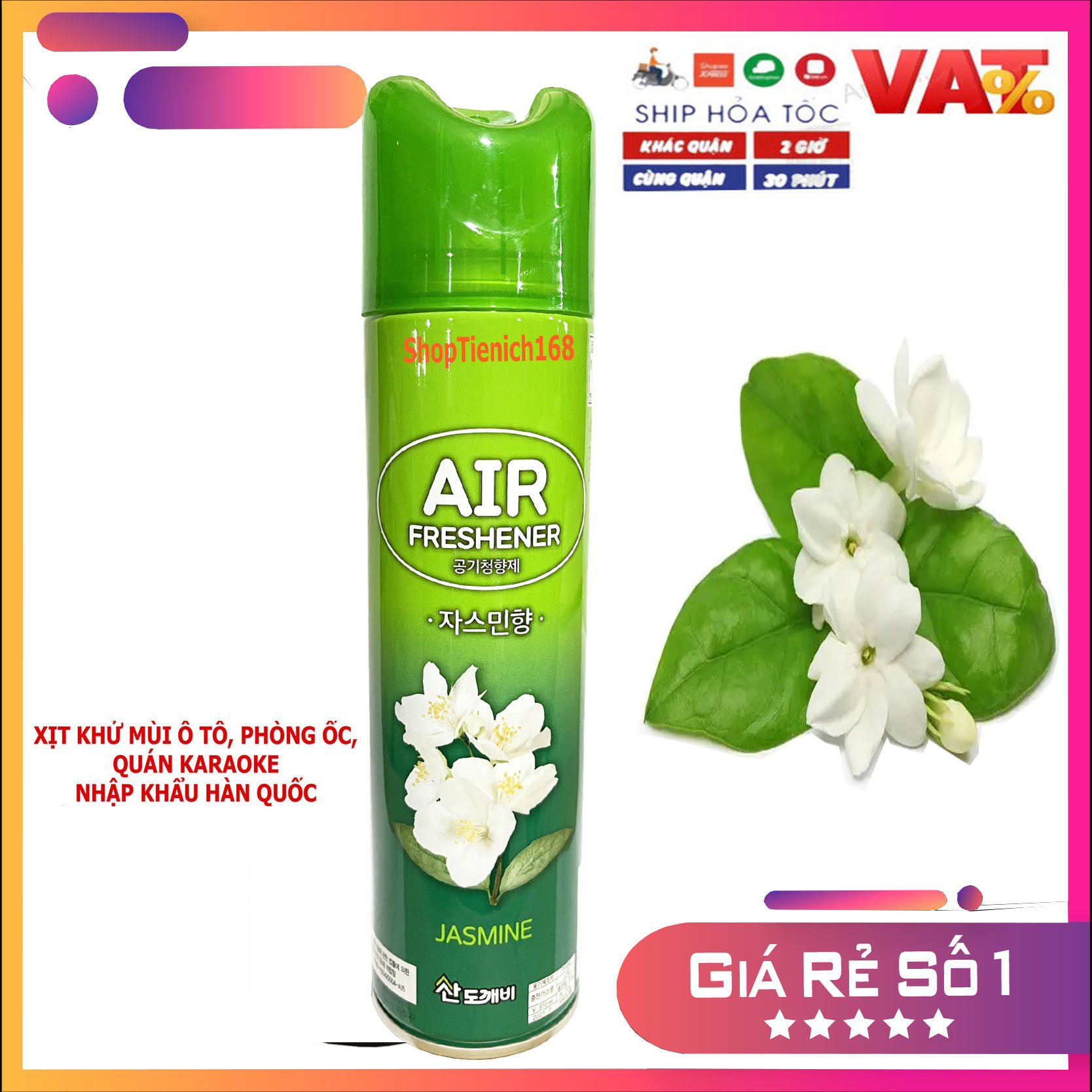 Nước hoa xịt phòng Khử mùi  370ML Hương Nhài