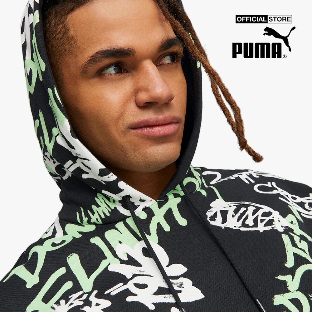 PUMA - Áo hoodie nam tay dài Freestyle Booster Basketball 539240