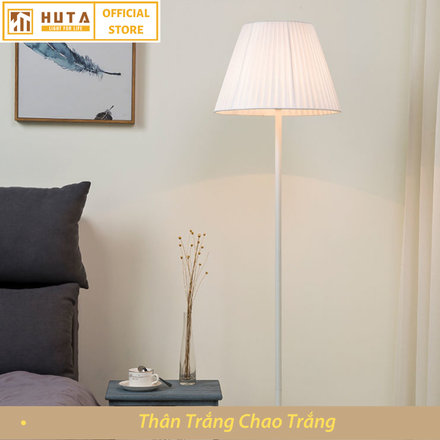 Đèn Cây Đứng HUTA KT1 Cao Cấp, Sang Trọng, Decor Trang Trí Phòng Ngủ, Sofa, Phòng Khách, Điều Chỉnh Độ Sáng, Bóng Led Ánh Sáng Vàng