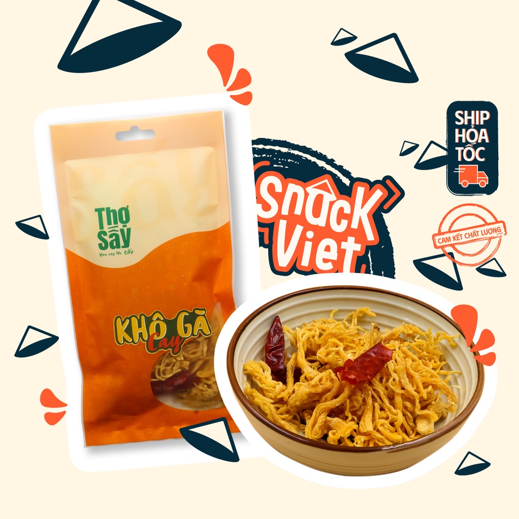 Khô Gà Cay - Thợ Sấy - Túi 30g